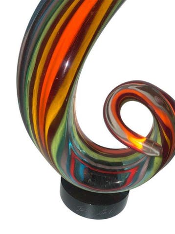 sculptuur, Nodo dell’amore - 40 cm - Glas, Antiek en Kunst