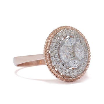Sans prix de réserve - Bague tendance - 14 carats Or rose -