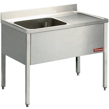 Spoeltafel | RVS | 1 Spoelbak (Links) + Afdruipvlak |, Verzenden, Nieuw in verpakking