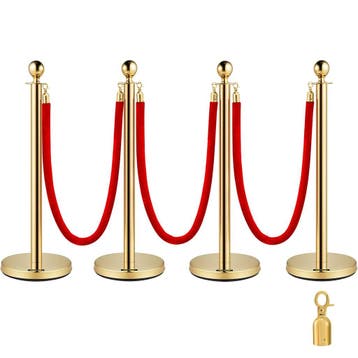 4 Gouden Afsluitpalen | 41% Korting | Retour deal, Verzenden