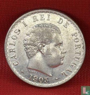 Portugal 500 réis 1903, Verzenden, Overige landen, Losse munt, Goud
