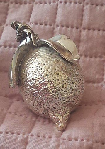 gioielleria - Figure - Limone e melograno laminati argento