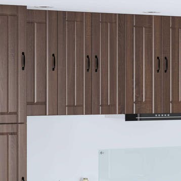 vidaXL Wandkast LUCCA 2 st Bruin eiken Bewerkt hout, Verzenden, Nieuw
