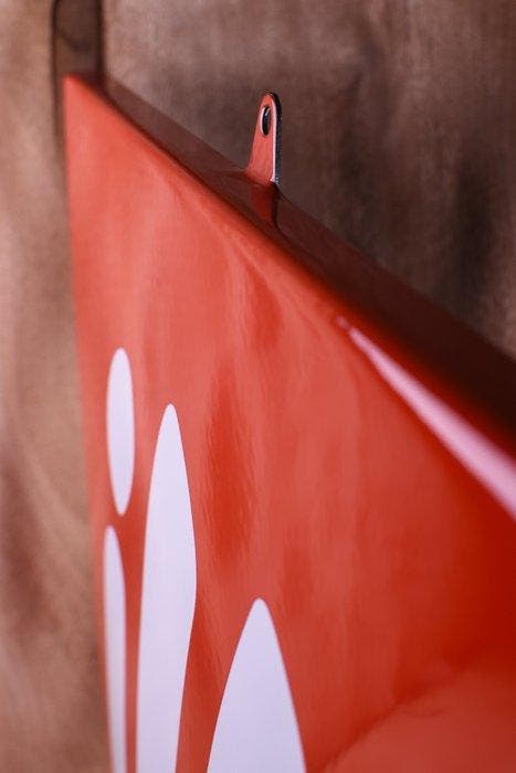 Emaille bord - XL ILLY origineel emaille reclamebord; mooi, Antiek en Kunst, Antiek | Wandborden en Tegels