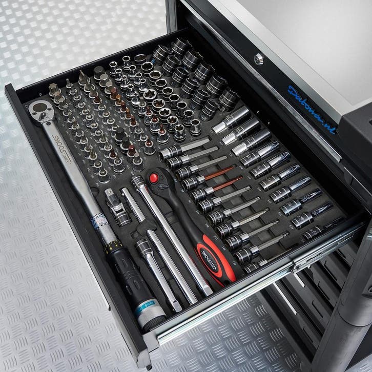 Smoos 120-delige dopsleutelset 1/2 opname  Softmodule -, Doe-het-zelf en Bouw, Gereedschap | Handgereedschap, Ophalen of Verzenden