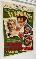 Rare & Nice litho - François 1er (1937) Fernandel - Original, Nieuw