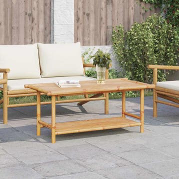 vidaXL Salontafel 110x55x45 cm bamboe, Verzenden