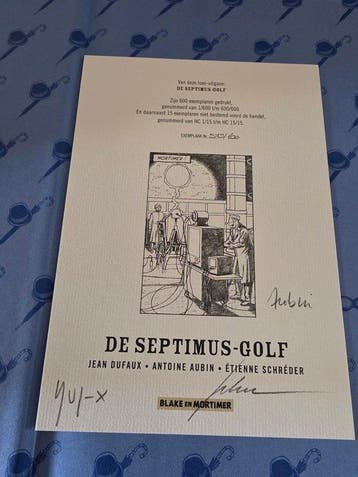 Blake en Mortimer 18 - De Septimus-Golf - Luxe linnen HC - 1