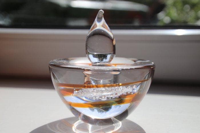 Glasfabriek Leerdam - Siem van der Marel - sculptuur,, Antiek en Kunst, Antiek | Glaswerk en Kristal