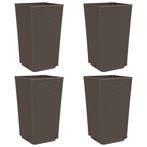 Rattan-look bakken (4st) | Retour deal | Nu of nooit!, Kunststof, Gebruikt, Verzenden, Minder dan 60 cm