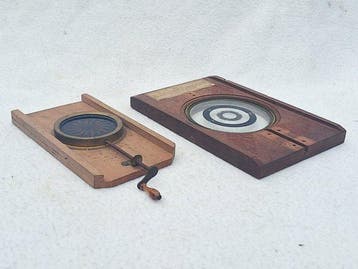 Onbekend Toverlantaarn platen met slinger , o.a. baan, Nieuw