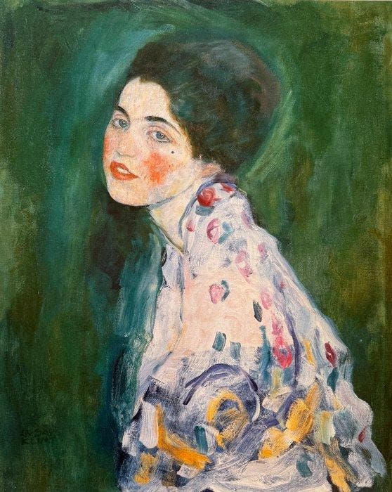 Gustav Klimt (1862-1918) - Portrait, Antiek en Kunst, Antiek | Overige Antiek