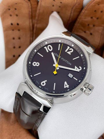 Louis Vuitton - Tambour Date - Q1111 - Homme - 2000-2010, Nieuw