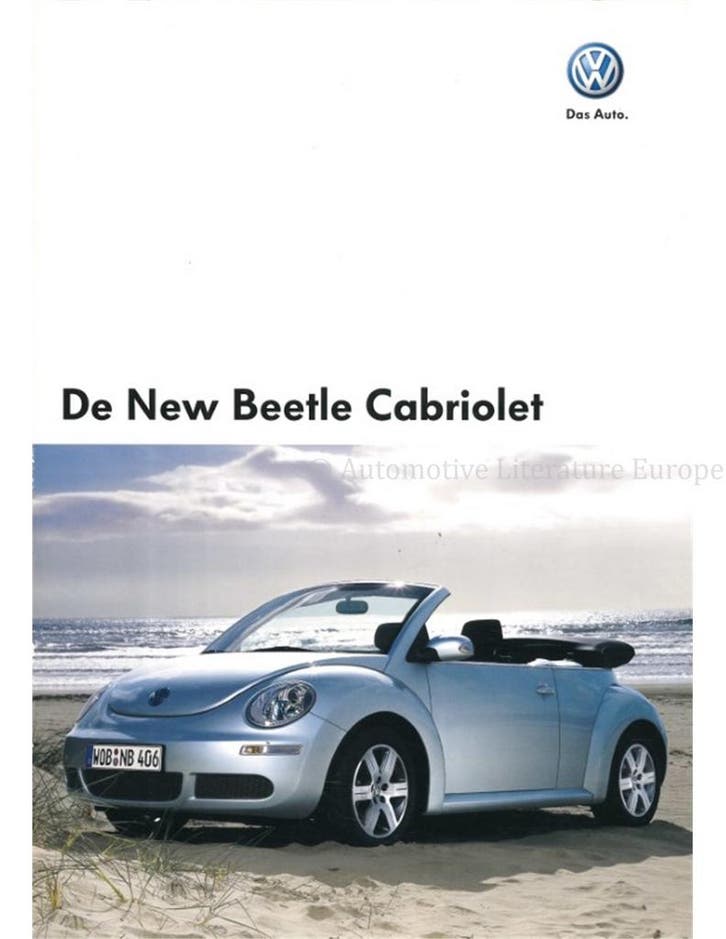 2008 VOLKSWAGEN NEW BEETLE CABRIOLET BROCHURE NEDERLANDS, Boeken, Auto's | Folders en Tijdschriften, Ophalen of Verzenden