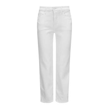 7 for all Mankind • witte Calie straight ankle jeans • 25, Kleding | Dames, 7 for all mankind, Verzenden, Nieuw, Wit
