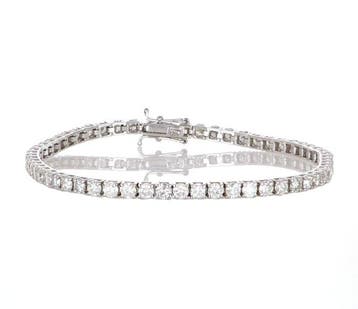 Bracelet - 18 carats Or blanc Diamant (Naturelle), Bijoux, Sacs & Beauté