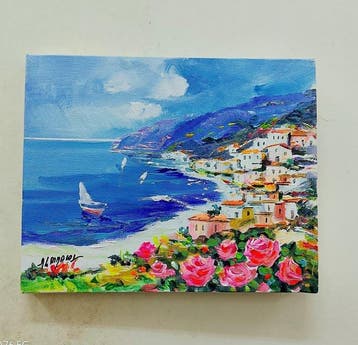 Alfredo Grimaldi (1950) - Veduta di Gaeta