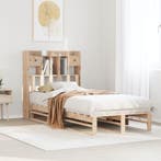 vidaXL Bed met boekenkast zonder matras massief grenenhout, Huis en Inrichting, Verzenden, Nieuw