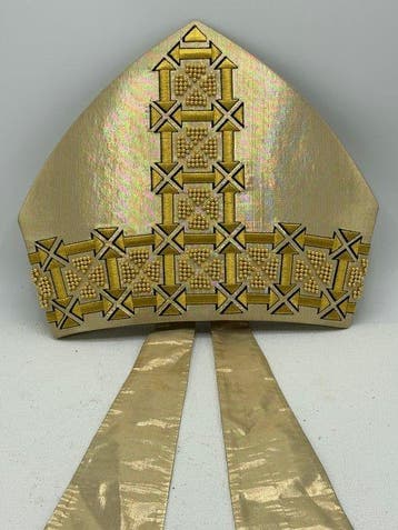 Mitra Geometria di Croci - Zijde, Goud, Lurex - 1970-1980 -