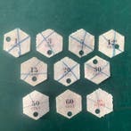 Pays-Bas 1877 - Telegramzegels - NPVH TG1/6 en 8/11, Gestempeld