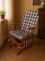 country americano - Chaise à bascule - Bois, Textile, Métal