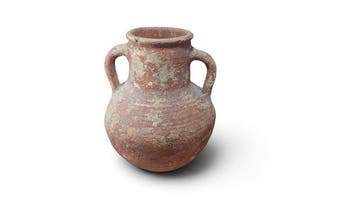 Oud-Romeins, Keizerrijk Grote terracottatafelamfoor met, Verzamelen