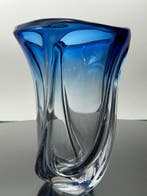 Val Saint Lambert - René Delvenne - Vaas - Kristal - Blauwe