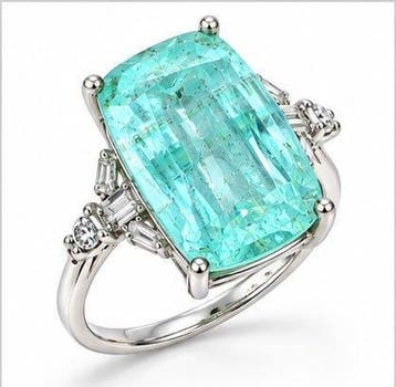 Zonder minimumprijs - Ring Platina, 4,83 gram, Nieuw