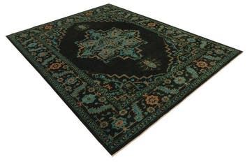 Handgeknoopte designer tapijt met Heriz-patroon - nieuw -