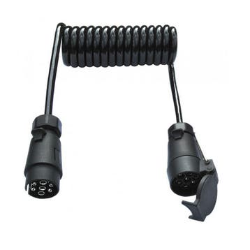 Spiraal verlengkabel 7-polig 1,5 meter, Verzenden, Nieuw