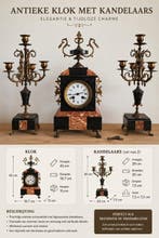 Horloge et parure de cheminée (3) - Antique Marbre -