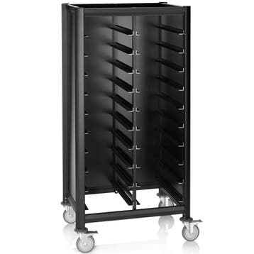 Regaalwagen | MENSA BLACK | Aluminium/Hout | 2x 10 Etages, Zakelijke goederen, Horeca | Keukenapparatuur, Verzenden, Nieuw in verpakking