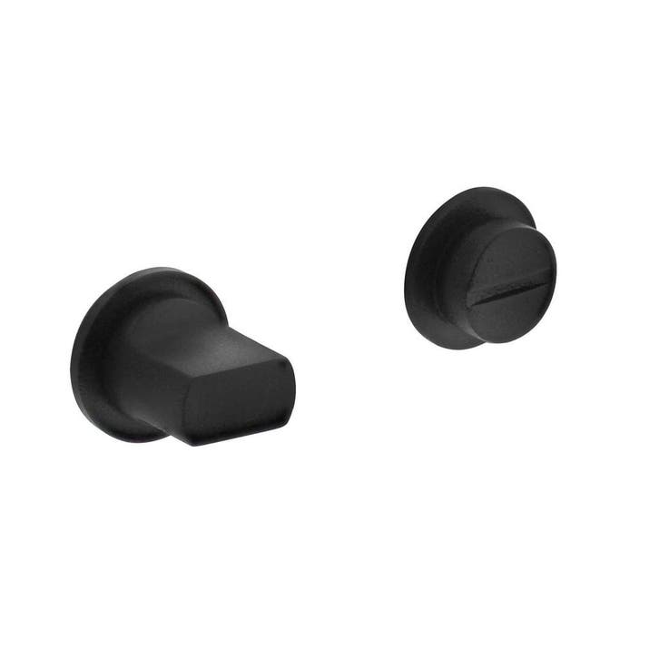 WC slot / badkamersluiting zelfklevend rvs/zwart - met vr..., Doe-het-zelf en Bouw, Hang- en Sluitwerk, Slot, Nieuw, Ophalen of Verzenden