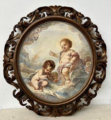 François Boucher (1703-1770), ambito di - Allegoria celeste