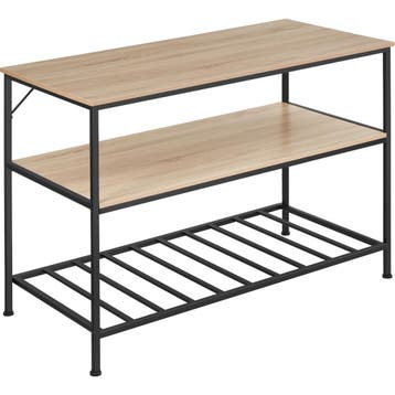 tectake Keukenrek Akeley - Industrieel licht hout, eiken Son, Verzenden, Nieuw