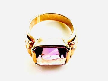Zonder minimumprijs - Ring - 18 karaat Geel goud - 4.90ct., Nieuw