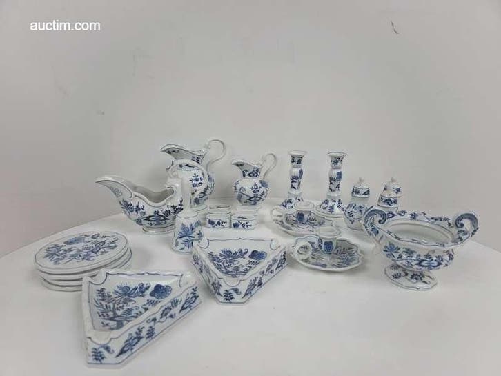 24-delig porseleinen servies Blue Danube, Maison & Meubles, Cuisine | Vaisselle