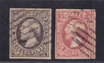 Luxemburg 1852/1879 - Collectie van 22 - Stanley Gibbons SG1