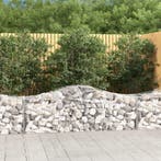 vidaXL Schanskorven 2 st gewelfd 200x50x60/80 cm, Tuin en Terras, Bloempotten, Verzenden, Nieuw