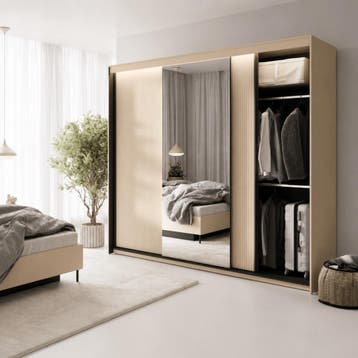Lenart Schuifdeurkast TREND BEDROOM Met Verlichting & Spiege, Nieuw