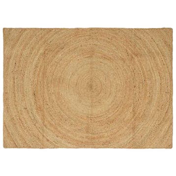 vidaXL Vloerkleden Naturel 120 x 170 cm Jute, Verzenden