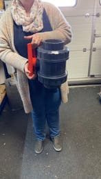 Pvc kogelkraan 110mm dubbele wartel PN10 (Pvc materiaal), Verzenden, Nieuw