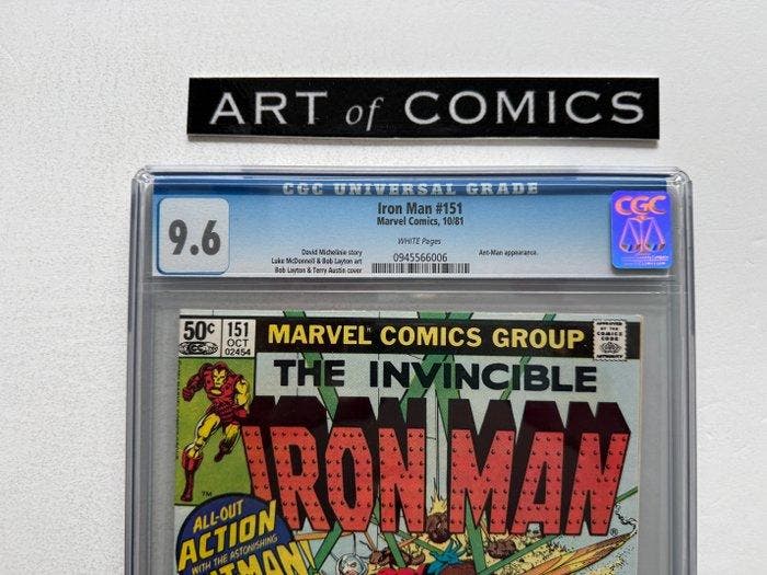 Iron Man #151 - Ant-Man appearance - CGC 9.6 - 1 Graded, Boeken, Strips | Comics