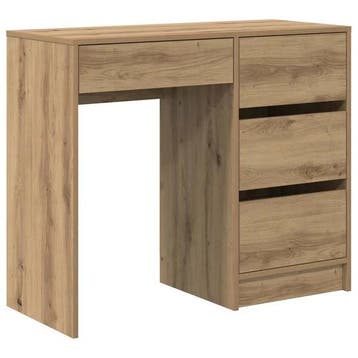 Bureau eikenkleur 90cm | 41% Korting | Retour Deal, Verzenden, Zo goed als nieuw
