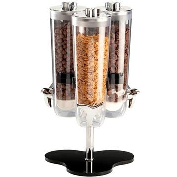 Ontbijtgranendispenser | Kunststof | 3x 1.5L | Draaibaar |, Verzenden, Nieuw in verpakking