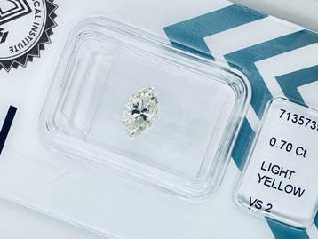 1 pcs Diamant (Couleur naturelle) - 0.70 ct - Marquise -