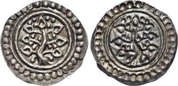 Brakteat Lindau-koenigliche Muenzstaette Anonym um 1185-1200, Verzenden
