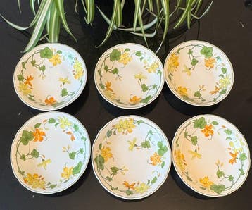 Villeroy & Boch - Plat (6) - Geranium - Porcelaine -, Antiquités & Art