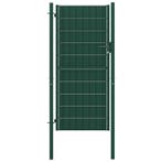 vidaXL Hekpoort PVC en staal 100x204 cm Groen, Verzenden, Nieuw