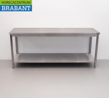 HCB RVS Werktafel Tafel Premium-line 200 x 60 x 85 cm Horeca, Ophalen of Verzenden